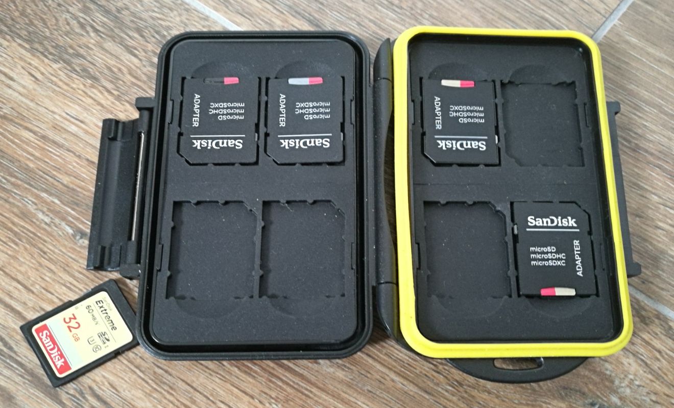 Micro SD and their waterproof holder